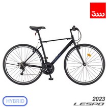 (완조립사은품) 삼천리 2023 레스포 토러스 21단 700C 하이브리드 자전거, (440)블랙 무광