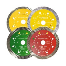 효성 4인치 터보커터 그라인더 다이아몬드 타일컷터날, 1.효성터보날(기본형)
