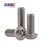 꼬치 구이 기계 가정용 M3 304 스테인레스 스틸 로브 Torx 버튼 팬 라운드 헤드 핀 변조 방지 도난 보안, 12 50pcs M4x12mm