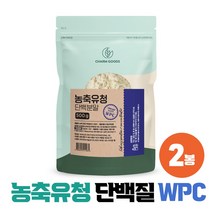 농축유청 단백질 WPC 99% 농축유청단백 고순도 단백분말, 2개, 농축유청 500g