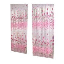 보일 창 커튼 도어 룸 디바이더 쉬어 패널 드레이프 스카프 튤립 꽃