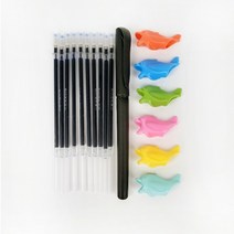 기출펜 사라지는 10개 수험생 리필 (당일출고)클린프로젝트 매직펜 세트 순삭펜 볼펜 고시생 시험펜 기화펜, 20개 세트(볼펜2+리필 20개+홀더2)