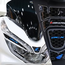 혼다 PCX 125/150 19년부터 20년 탱크 패드 주유구 데칼 스티커, 블루, 1개