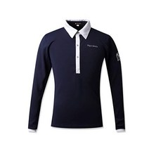 승마티 승마복 승마 셔츠 EQULIBERTA 흡수 속건 라이딩 긴팔 남성 용품 마구 462969, L, 네이비