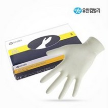 유한킴벌리 라텍스장갑 아이보리 병동용장갑 고무장갑 의료용 식품용 위생용 다용도장갑, L, 300매