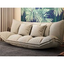 스트레스리스 리클라이너 소파 가죽소파 3인용 안락, 업그레이드된200cm+밝은노란색+베게2개