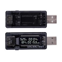 전기 측정 공구 전류 충전기 전압 3 30 전력계 전압계 테스터 USB 의사 QC20 용량 20V, 02=Gray