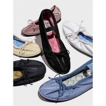 락피쉬웨더웨어 스크런치 플랫 (사틴) - YELLOW