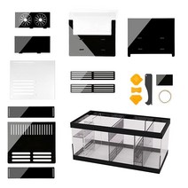 조절 가능한 섬프 배플 키트 37.8L10갤런 탱크용 리퓨지움 암초 수족관 바닷물 필터 시스템 단백질 스키머 USA 미국, 40B