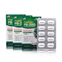 USA PB-2000 포스트바이오틱스 유산균골드(500mgx60캡슐x3박스) 유산균 생균 100억마리, 상세페이지 참조, 상세페이지 참조