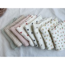 4겹 거즈행주 단품, 체크민트