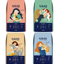 유한양행 뉴트리탑 윌로펫 1.2kg 퍼피 어덜트 시니어 면역 기호성좋은 말랑말랑한 강아지사료