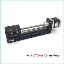 가이드 서보 모터 액츄에이터 50 300mm 스트로크 T 형 슬라이딩 테이블 레일 리니어 스테이지 전송 플랫폼 2-8mm 피치 및 NEMA17 0.28Nm 0.7Nm 스테퍼, [13] 2mm Pitch-300MM, [04] with 0.70Nm Motor