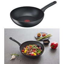 테팔 인스파이어 웍 28cm 인덕션 후라이팬 볶음팬 그릴 중화요리 궁중팬, 단품, 단품