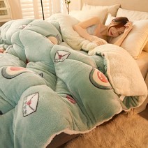 QINGHAIZHEN 겨울용 가벼운 양털극세사 이블 _q30, q30-18