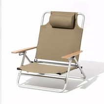 캠스존 목받침 컴포트 접이식 캠핑의자 캠핑체어 베이지, 샌드, 1개