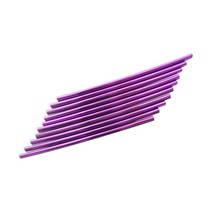 20cm 10Pcs 유니버설 카 에어컨 콘센트 장식 U 형 전기 도금 밝은 스트립 크롬 색상 일반, 05 Purple