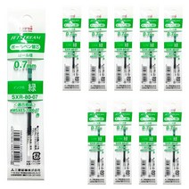 유니 제트스트림 3색펜 4색펜 멀티펜 리필심 10개 + 사은품 (3m 포스트잇 653 100매), SXR-80-07 녹+사은품