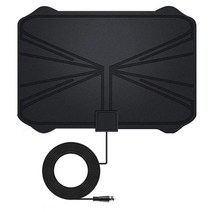실내 명확한 디지털 HDTV 안테나 공중 1180 마일 4K 25DB 증폭기 부스터 DVB-T2 신호 수신기 위성 접시, [01] Black