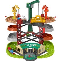 Mattel 토마스와 친구들 멀티 레벨 트랙 세트 기차 크레인 슈퍼 타워 장난감, Action Station, Action Station