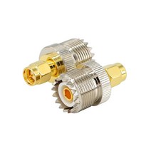 Dongminglink UHF 암 SMA 수 RF 동축 어댑터 안테나 방송 CB 라디오 WiFi 통신 케이블용 2팩 USA 미국