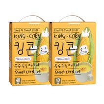 1+1 달콤하고 고소한 킹콘 40T 옥수수스프 아침대용, 1+1 킹콘 40T