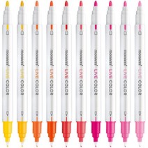 모나미 라이브칼라 낱색 / 형광 / 39가지 색상 / 트윈 / 칼라펜 / 수성마킹펜 / 0.4mm / 1.2mm, RP 04 퓨어핑크