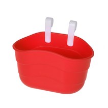 자전거 바구니 아동 자전거 프론트 핸들 바 캐리어 스쿠터 새들백 플라스틱, Red