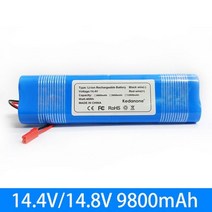 18650 고방전 충전건전지 신제품 4S1P 100% V 14.4 mAh 리튬 이온 배터리 팩 Ilife V50 V55 V8s V3s Pro V5s X750 로봇 진공 청소기 배, CHINA_14.4V 9800mAH