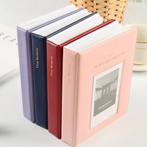 유니미스 폴라로이드 명함 메모 2단 64장 사진첩 사진앨범, 네이비