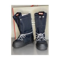 NIB Hunter 방한 부츠 Lace up & 지퍼 Navy Wmn Size 7