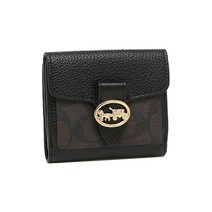 코치아울렛 반지갑 조지아 여성 COACH F6654 F7250 62616791 GEORIE SMALL WALLET 미니지갑 3IMAA8 BROWN BLACK 브라운품