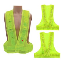 형광 빛반사 LED전구 점멸 신호수 안전조끼 현장조끼 착용감 실용성