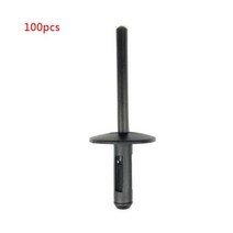 100pcs 플라스틱 자동차 리벳 자동 문 범퍼 패스너 x1 x5 x6 x3 시리즈 자동차, 검은 색