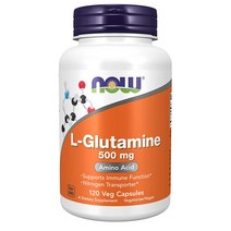 Now Foods L Glutamine 500mg 글루타민 120캡슐 해외