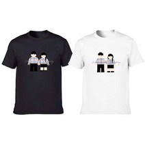 남녀 디지털프린팅 인쇄티셔츠 커플티 반팔티 오버핏