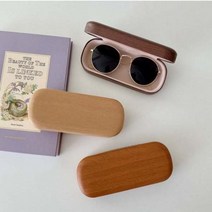 [바보사랑] 나무결 우드 패턴 선글라스 안경 케이스