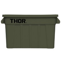 토르 75L 정리함 THOR 토트 리빙박스 컨테이너 수납함, 옐로우, 1개