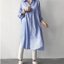 셀러허브 여성패션 [오노마] ONM 여자 스프라이트 루즈핏 롱 원피스 롱셔츠