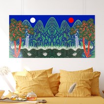 신사임당 신윤복 전통 민화 풍수 한국 전통 민속화 풍속화 인테리어 학교 교실 교육 액자, 33.일월오봉도