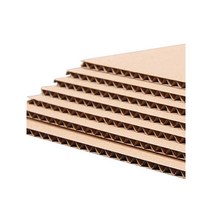 양면 골판지 택배 상자 종이 공예 하드보드 판지 평판, 3단 두께 약 2mm 60x60cm10장