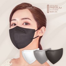 케이에이 투디 KF94 황사방역마스크 50매, 블랙(대형)
