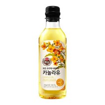 CJ제일제당 풍미 백설 카놀라유 캠핑식용유 500ml 업소용 전부침 새우튀김 식용류오일, 3개