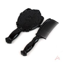 휴대용 미니 손거울 빗 세트