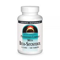 Source Naturals 식물성 스테롤 복합체 베타 시토스테롤 113mg 식물 공급 건강한 심혈관 및 콜레스테롤 보조 보충제 - 180정 206022