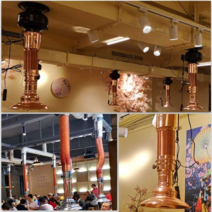 고깃집 후드 자바라 배풍기 직화기 자바라 후드 고기집, 골든 30cm 스모크 후드 볼드