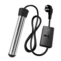 가정용 물데우기 온수 히터봉 220v 전기 온수기 순간온수 가열기, 블랙 2000W  1.6m