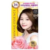 미쟝센 샤이닝 에센스 새치전용 염색제, 6N 갈색, 6개