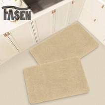 FASEN 주방매트 패밀리 융모 클래식 호텔 발매트 스포츠 매트 러그 규조토발매트 욕실발매트 화장실매트 수건 답례품 코일매트 코일매트 소프트 주방 발매트 사계절 발매트, 매트02(2P)