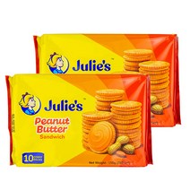 줄리스 피넛 버터 샌드위치 쿠키 150g 2개세트, 2개, 180g